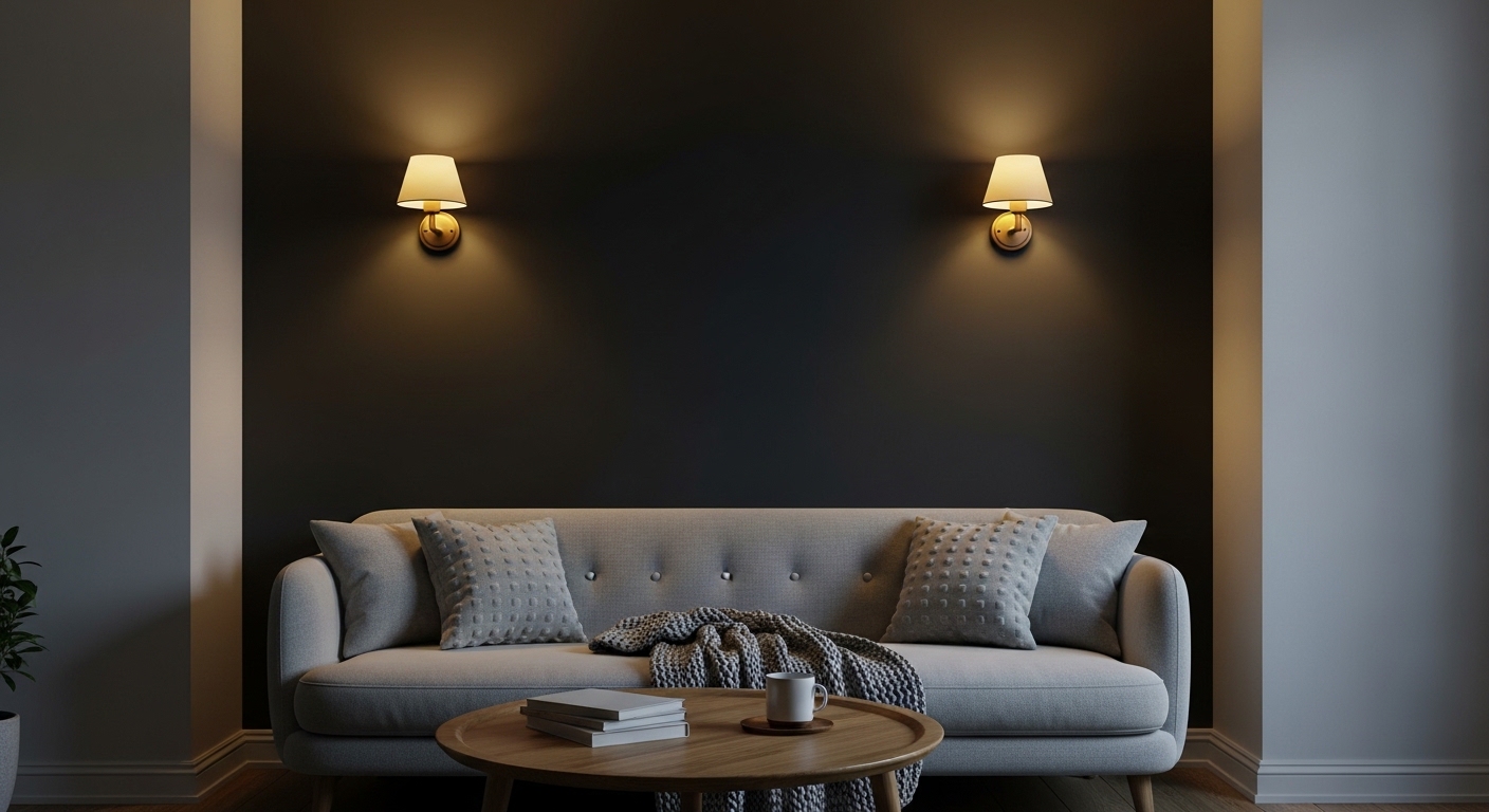 The City Apartment Color Formula: Dark Walls, Warm Light